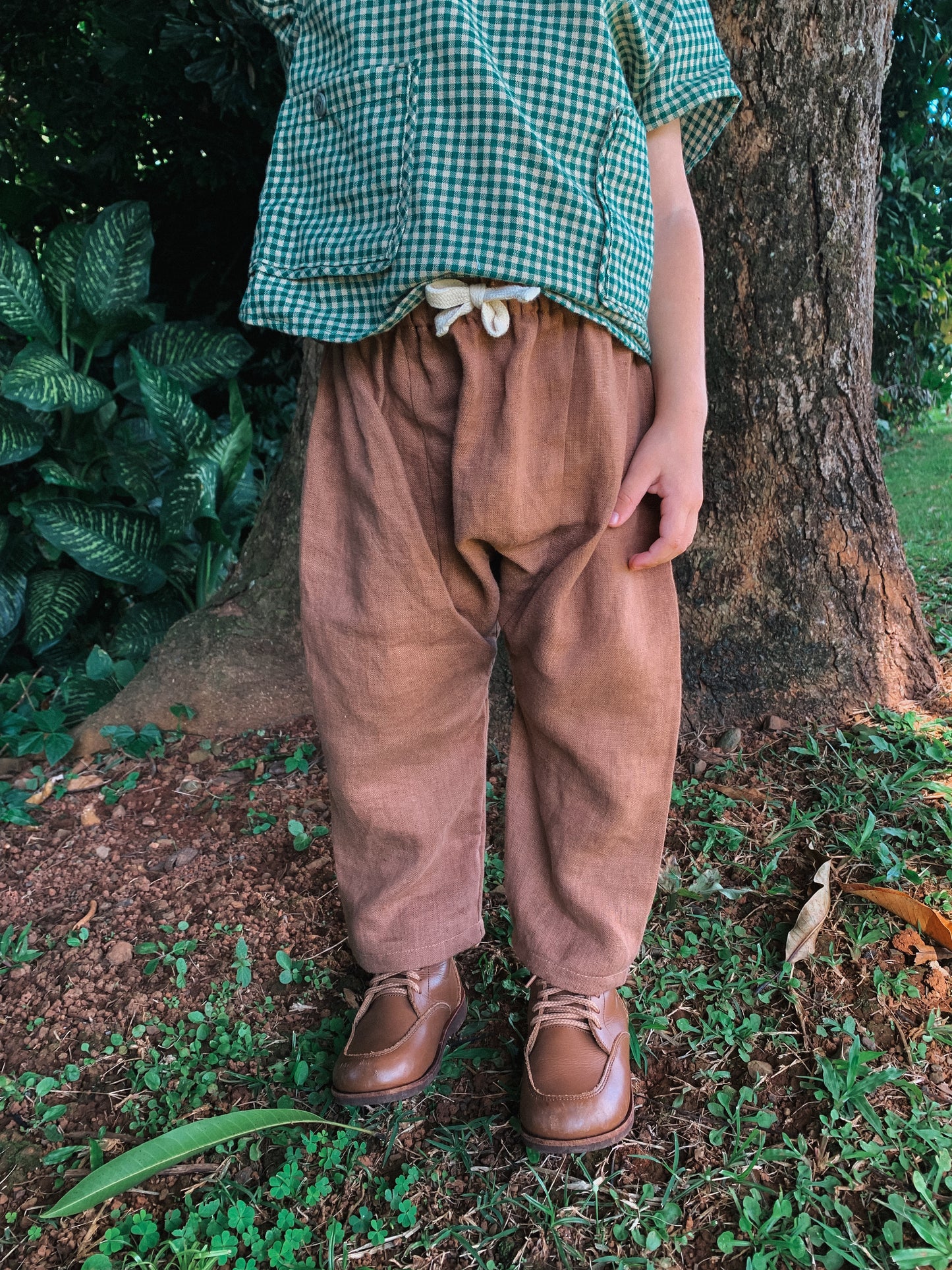 Pre-order Cocoa Linen Harem Pants