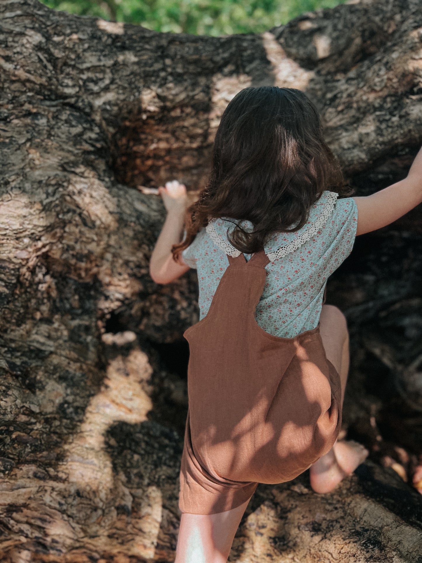 Pre-order Cocoa Linen Overalls