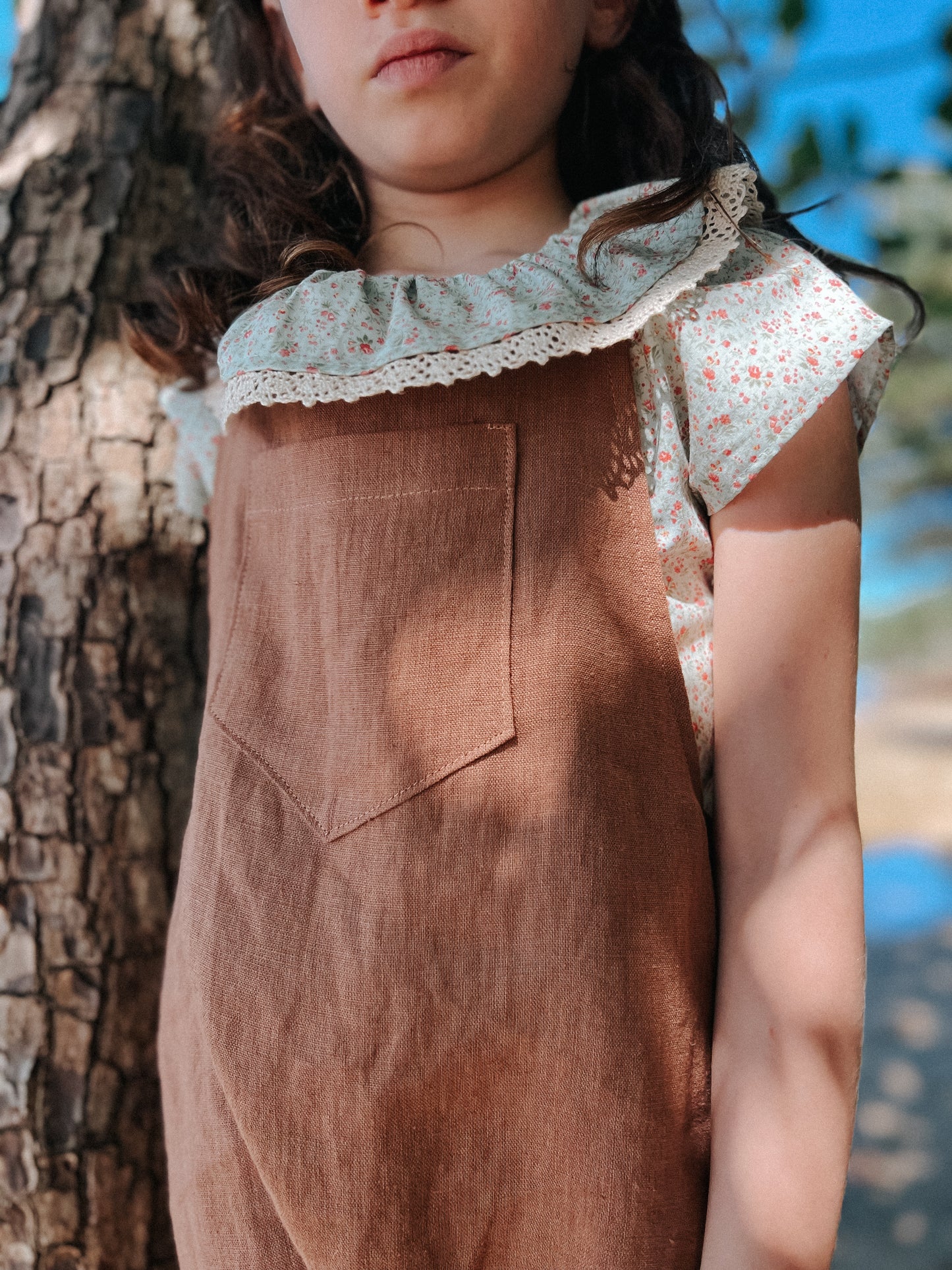 Pre-order Cocoa Linen Overalls