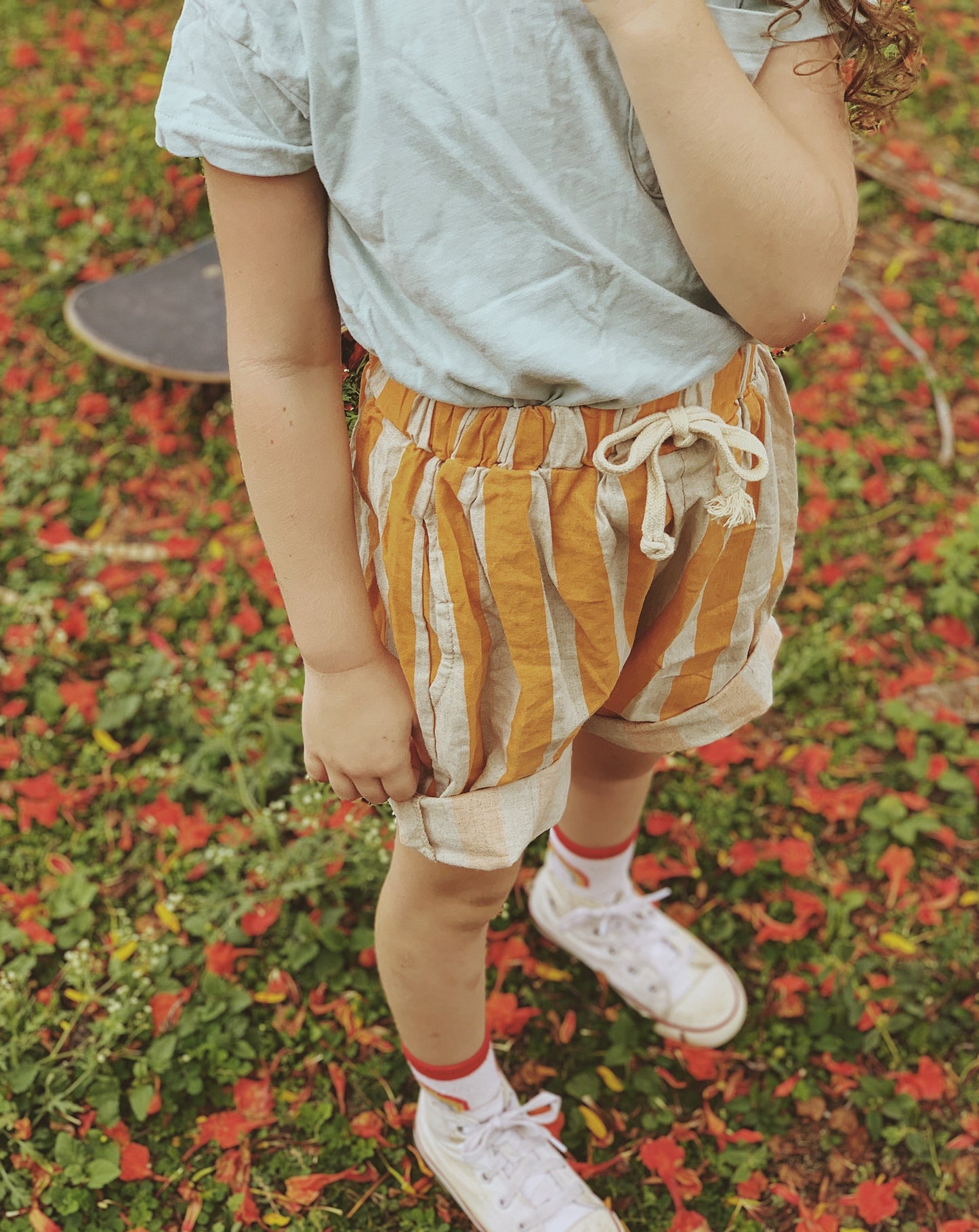 Striped Hemp Shorts