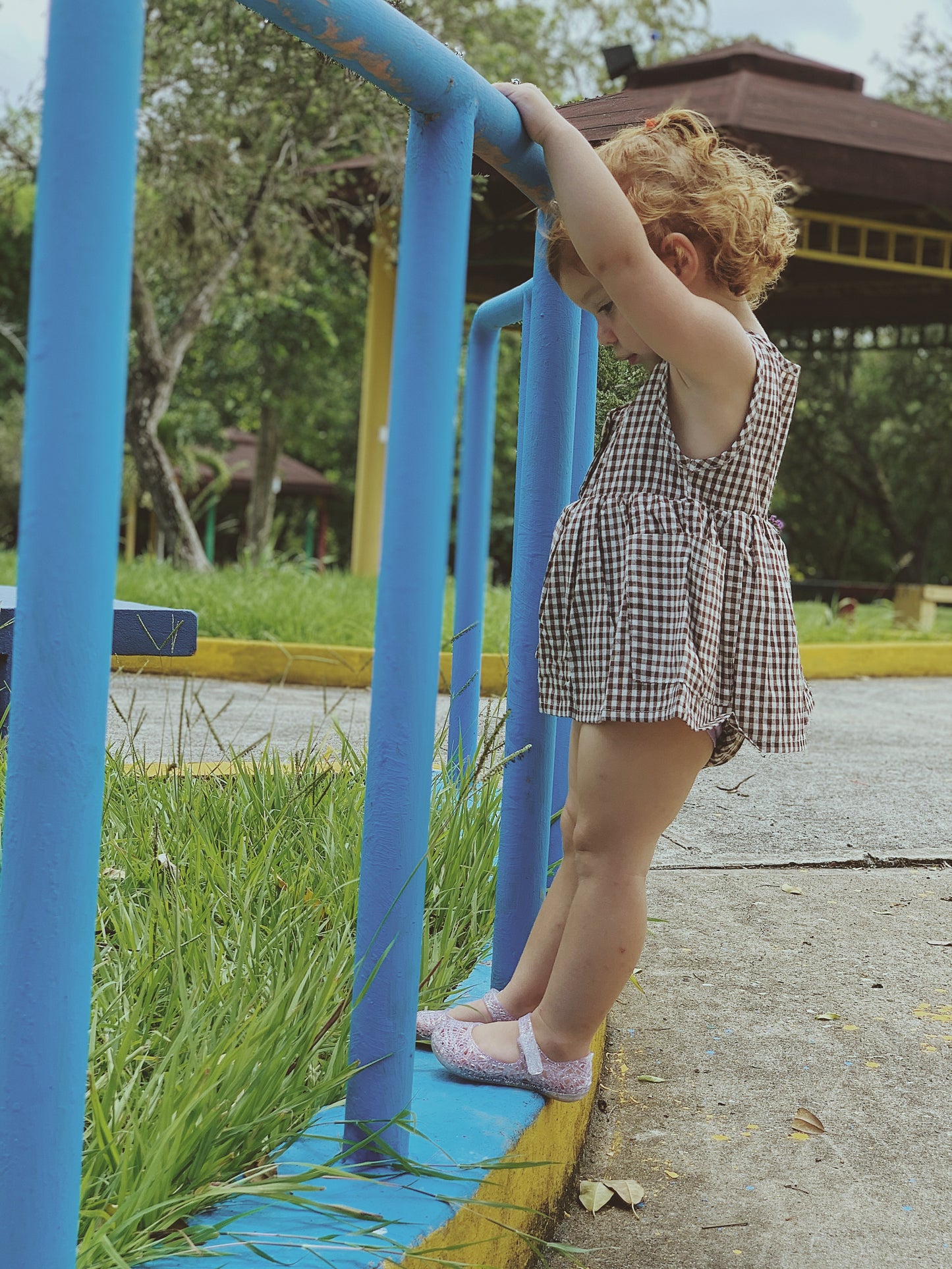 Gingham Onesie
